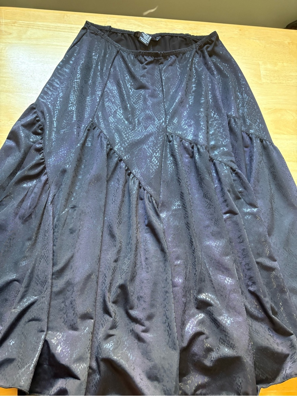 Frank Lyman Design Iridescent Black Midi Skirt